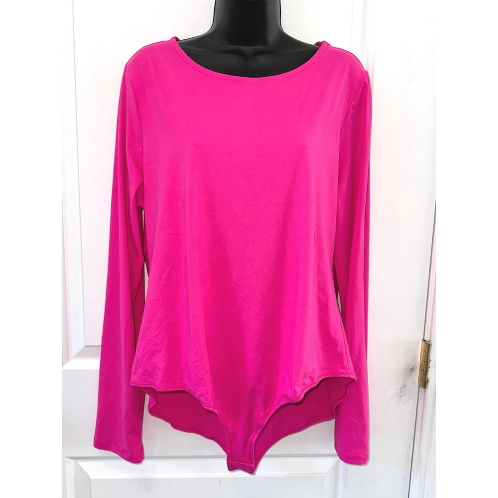 Rae Mode boutique brand pink long sleeve bodysuit